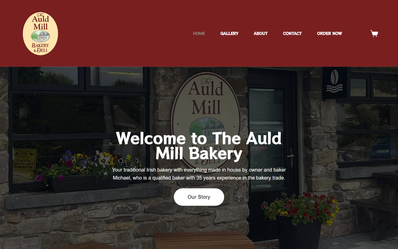 The Auld Mill Bakery website by Keystone Digital