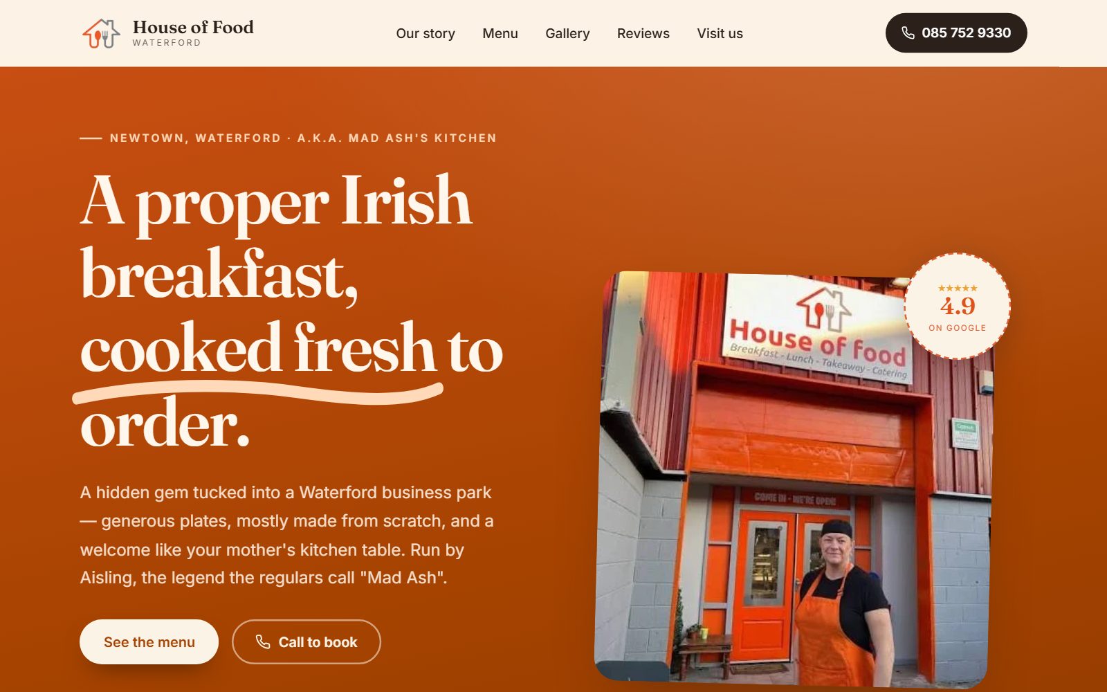 House of Food website by Keystone Digital