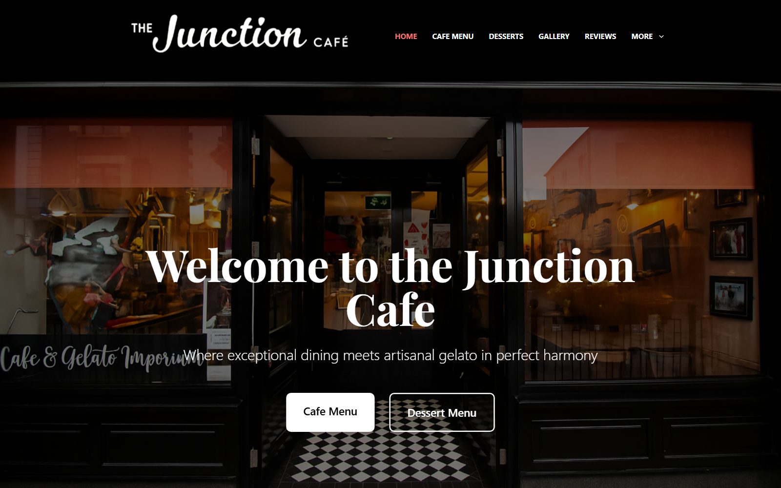 Junction Café website by Keystone Digital