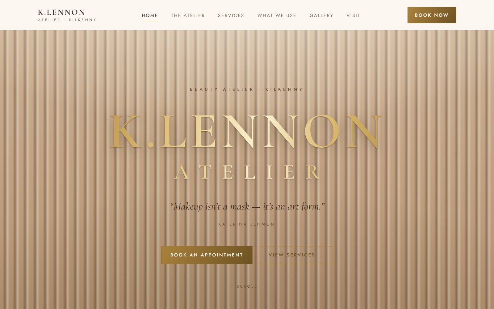 K.LENNON Atelier website by Keystone Digital